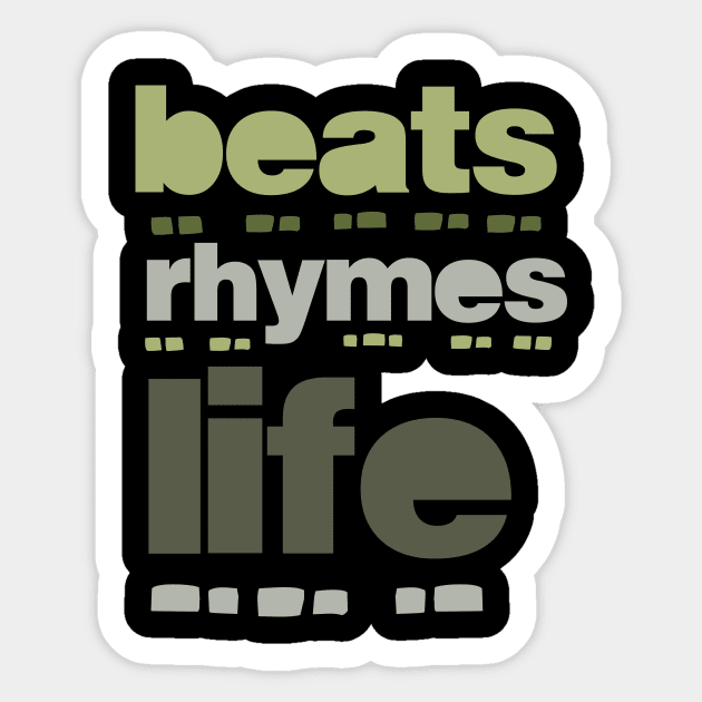 beat rhymes life 2023 09 Sticker by 2 souls